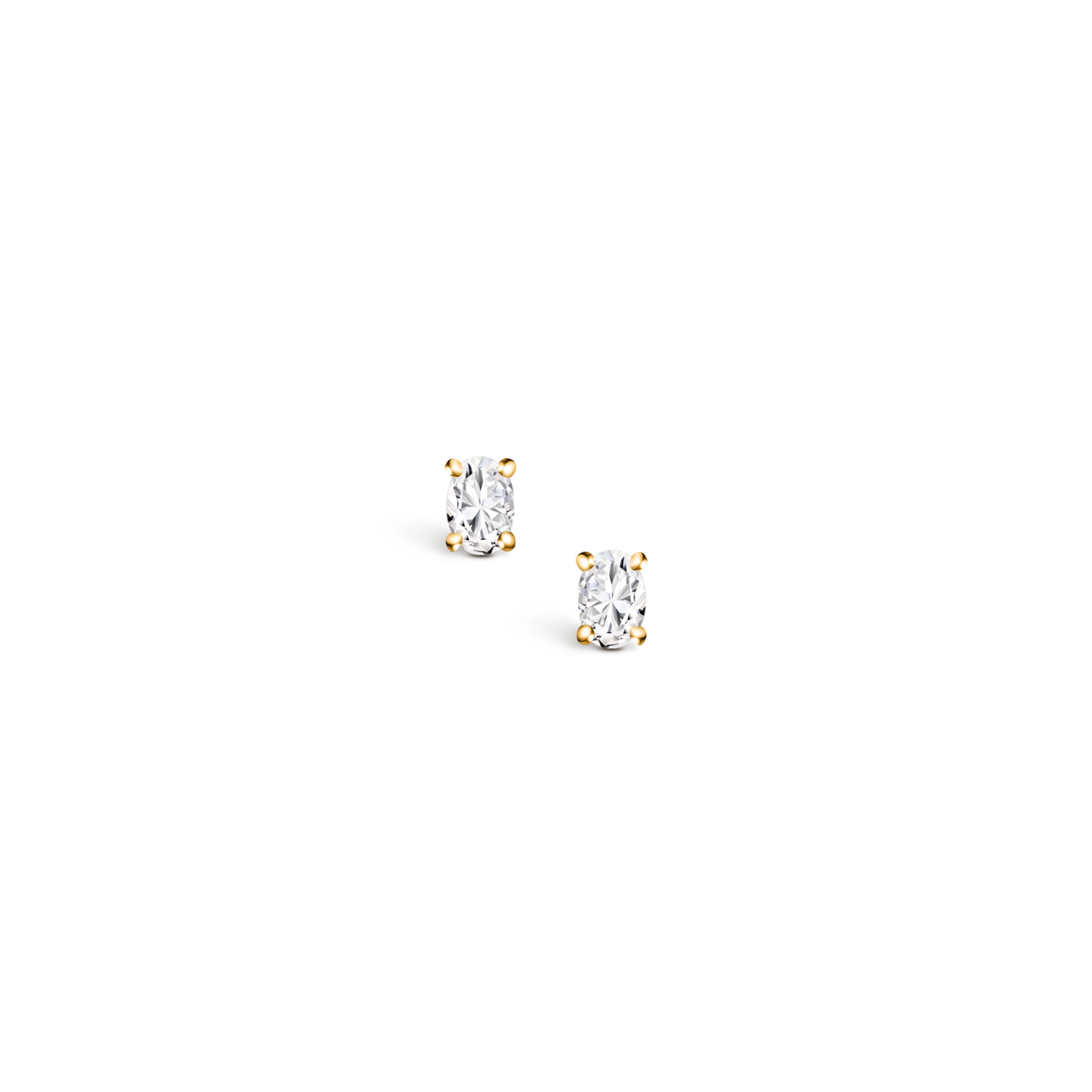 OVAL CANDY EARRINGS / YELLOW